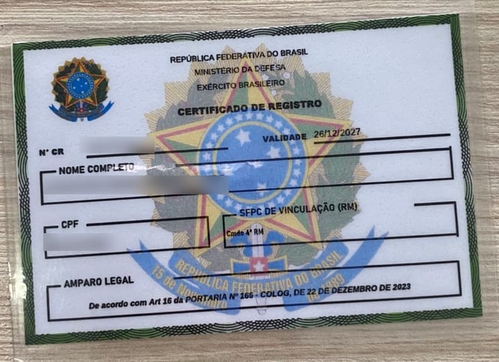 Certificado de Registro colorido, impresso e plastificado
